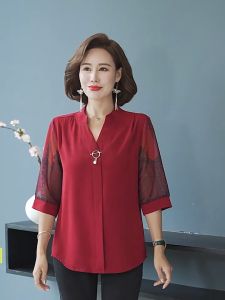 Áo Trung Niên Nữ Cho Mẹ Sang Trọng Trang Nhã. Mẫu Áo Sơ Mi Cho Mẹ Trung Niên Đi Làm Đi Tiệc...