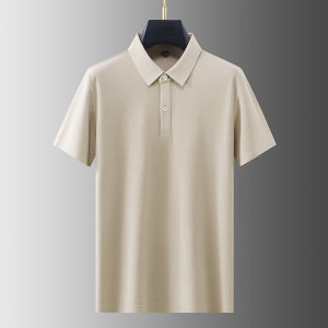 Áo Thun Polo Tay Ngắn Mùa Hè Mới 2025 Cổ Polo Nam Màu Trơn Tay Lửng Thường Ngày Chất Liệu Polyester Thoải Mái Cho Thanh Thiếu Niên
