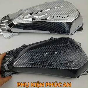 Ốp bầu gió xe Sh Mode năm 2020 2021 2022 2023 2024 xi inox cacbon chụp bảo vệ pô e xe Sh Mo nữ đời mới phụ kiện trang trí