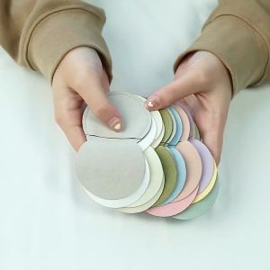 5Pcs Round Microfiber Bags 7x7cm Premium Jewelry Pouches for Rings Bracelets and Pendants for Favors and Small Accessory Storage