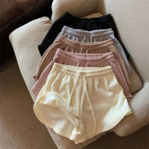 【In Stock】Womens High Waist Elastic Sports Shorts Loose Casual Wide Leg Pants Home Pyjama