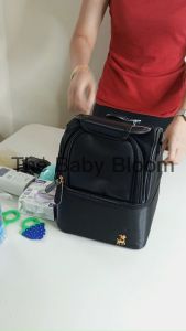 V-Coool Black Breastmilk Thermal Insulated Bag Backpack or Sling Bag Breast milk Pump Bag Set Vcoool Bags