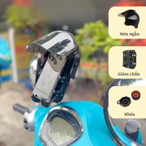 Giá đỡ điện thoại NSTAR hợp kim nhôm đầy đủ phụ kiện khóa giảm chấn nón che nắng!
