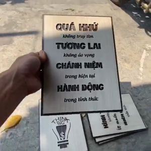 Tranh gỗ trang trí treo tường thiết kế khắc laser kỹ thuật cao nhận thiết kế theo yêu cầu