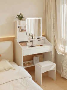 Compact Bedroom Modern Dressing Table Bedside Cabinet Integrated