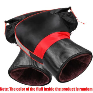 1Pair Winter Motorcycle Handlebar Muffs Protective Motorcycle Scooter Thick Warm Grip Handle Bar Muff Rainproof Warmer Gloves