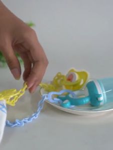 GUK KLIP RANTAI PENJEPIT DOT BAYI / RANTAI DOT BAYI / TALI GANTUNGAN EMPENG BAYI COD