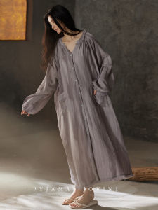 Womens Spring Autumn Baby Cotton Loose Sleepwear Set