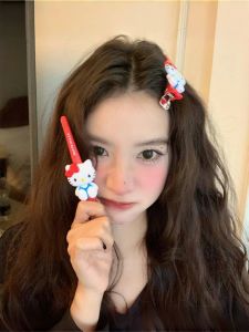 1/2pcs HelloKitty My Melody Kuromi Cinnamoroll Y2K Hair Clip Cartoon Woman Clip Headdress Bangs Clips Hair Accessories Gifts