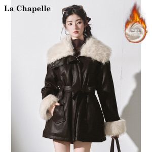 La Chapelle | Belted Thick Warm Fur Lined Parka