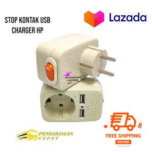 Adaptor Charger USB/Kepala Charger USB/Travel Charger USB/Charger HP plus socket on/off/charger USB/
