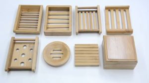 Khay Đĩa Đựng Xà Bông Cao Cấp bằng gỗ tre Hộp Xà Phòng Chống Nước kiểu dáng vintage decor phòng tắm nhà ở bamboo soap tray