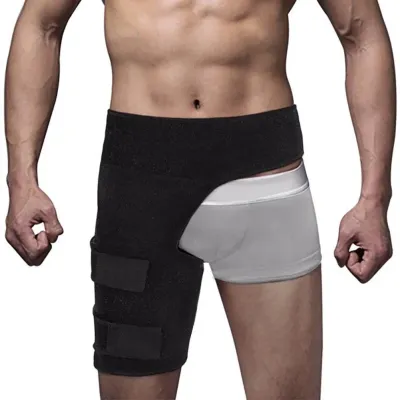 Hip Brace Thigh Compression Sleeve Hamstring & Groin Compression Support Wrap for Hip Pain Relief SciaticaQuad Muscle Strains