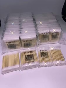 Cotton Buds Cotton Swab Wooden Handle 20 packs for big and small size 24packs