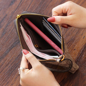 Fashionable Ladies Clutch Bag Small Change Purse Mobile Phone Bag Handbag Multi-Functional Handheld Bag for Young Women