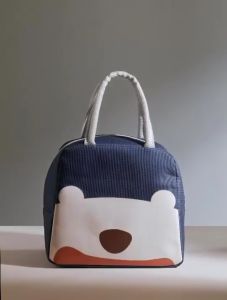 (MẪU MỚI) Túi Giữ Nhiệt Hình Gấu Xinh Xắn - Túi Giữ Nhiệt Đựng Hộp Cơm Túi Mang Cơm - Chống Thấm - 2 Ngăn Tiện Lợi