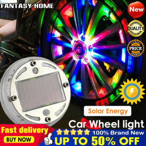 💡Ready Stock💡LED Light Solar Energy Flash Car Wheel Light Hub Bulb