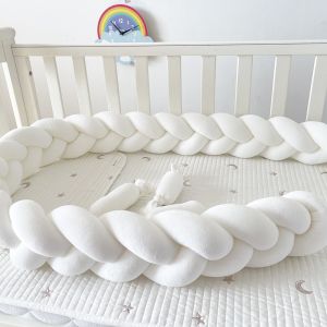 Insular | Baby Cot BumperInfant Bebe Crib Protector Cot Bumper Bumper for Room Deco Bed Braid Baby Bumper Bed Braid Knot Pillow Cushion