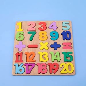 ABANG: Puzzle Kayu Edukasi Anak Bayi 3D Angka Alphabet Wooden Toys