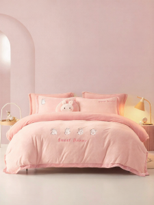 Boyang Home Textile | Childrens Princess Style Cartoon Milk Fleece Bedding Set