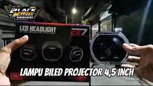 Lampu Biled Projie 45 inch Universal Projector Projie Biled LED Blue Lens Lensa Biru Projie Biled 4.5Inc Blue Lens