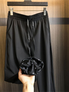 Quần Dài Nam Mùa Hè 2025 Pure Color Cozy Elastic Straight Leg Casual Pants Tech Cool Quần Dài Nam Ống Đứng Thời Trang Thường Ngày