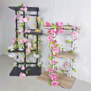 Tanaman Hias Rambat Bunga Juntai Plastik Panjang Artificial Sakura Ornamen Hiasan Gantung Dekorasi Dinding Rumah Wedding COD PBP66