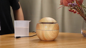 Goldstar Wood Grain Mushroom Aromatherapy Essential Oil Diffuser Office Desktop Humidifier