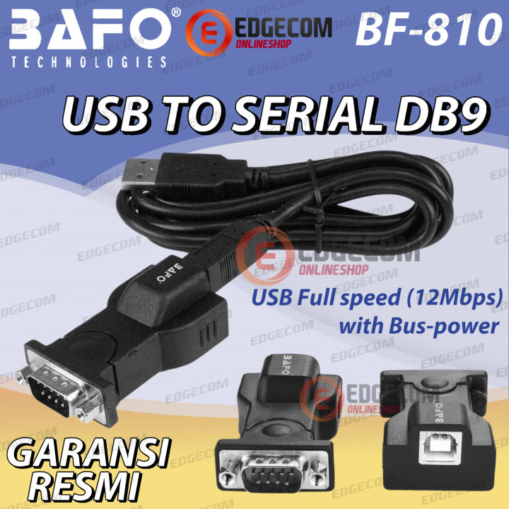 BAFO USB to RS232 Serial DB9 Male Adapter 1,5 Meter BF810 ORIGINAL