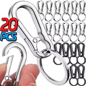 20ชิ้น พวงกุญแจหัวเข็มขัดรูปฟักทอง / คาราบิเนอร์สแตนเลสสำหรับปีนเขา / พวงกุญแจรถยนต์ / ที่แขวนกุญแจโลหะผสมสังกะสี / อุปกรณ์พวงกุญแจ