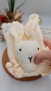 Hugging Bunny(Bamboo Soft) ผ้ากอดเด็กอ่อน ตุ๊กตาผ้ากัด ออร์แกนิค (10084-85)