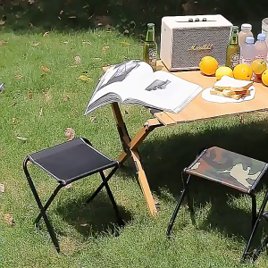 Portable Folding Stool Ultra-light Camping Chair with Storage Bag Lightweight Portable Fishing Chair for Outdoor Activities