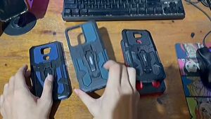 Casing Vivo Y02/Y02T New HardCase Armor Belt Clip Kick Standing Robot Terbaru