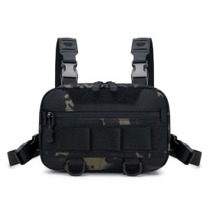 New Tactical Camouflage Chest Bag for Men Outdoor Cycling Sports Vest Nylon Material Chinese Production Unbranded Male Chest Pack