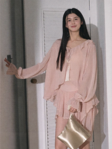OAKMOO | Bộ Áo Khoác Chiffon Voan