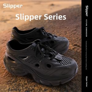 Mens Summer Outdoor Slip-On Shoes Anti-Slip Deodorant Driving Hiking Sports Sandals Comfortable EVA Material Casual Style