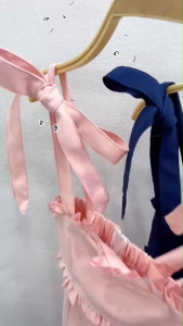 9969  Dress เดรสสายเดี่ยวผุกไหล่