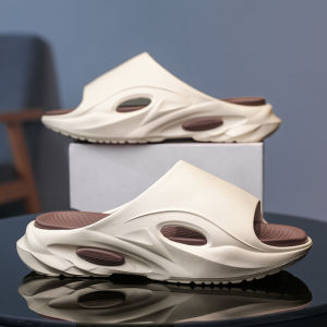 Hole Shoes Mens Summer Outdoor Non-Slip Beach Sports Sandals Driving Dual-Use Closed Toe Drooping Drifting Slippers