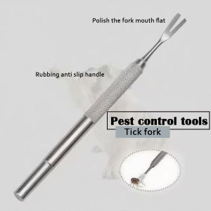 Pet Stainless Steel Tick Clip Pet Dog Tick Clip Cat Flea Tweezers Pet Tool Tweezers Cat Dog Clip For Dog Care And Cleaning