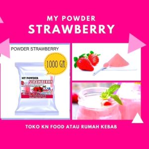 Bubuk Powder Minuman Rasa Strawberry Reguler - 1 Kg