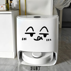 Miếng Dán Trang Trí Robot Hút Bụi Dễ Thương Đơn Giản Miếng Dán Chống Thấm Nước Che Dấu Vết Miếng Dán Trang Trí Nhà Cửa