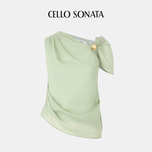 Cello Sonata | Spring and Summer Lightweight Off-shoulder Sleeveless T-shirt