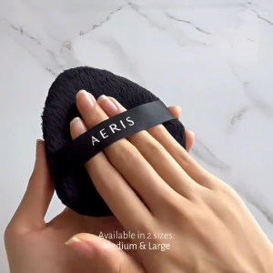 Aeris Beauté Triple Duty Powder Puff | Spons Make Up Multifungsi untuk Bedak Tabur dan Padat