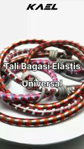 Tali Bagasi Motor Elastis Bulat Gepeng 55 65 100 150 200 Cm 1 1.5 2 Meter Panjang Sedang Pendek Karet Pengikat-Ikatan-Iketan Barang Sepeda Motor Bebek Matic Sport
