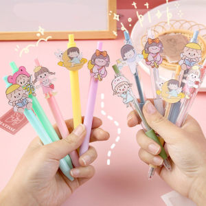 Japanese Press Type Gel Pen Pulpen Kartun Kawaai
