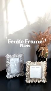 Bosca Living - Feuile Frame Photo / Frame Foto Gold / Bingkai Foto Frame Figura / Bingkai Foto Estetik Vintage / Pajangan Foto