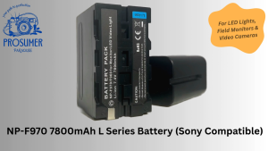 NP-F970 L Series Battery – Sony Compatible and equivalent