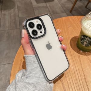 Anti-drop หนาขึ้น Edge-to-edge คลุมทั้งหมดเคสป้องกันสําหรับ Apple Iphone 13 Pro Max 12 Pro Xs Max Xr X 15 โปร่งแสง 14 พ่อรุ่นใหม่ 16