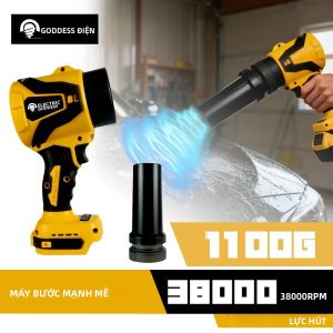 Máy Thổi Lá Cầm Tay Không Chổi Than EDOG Máy Thổi Tuyết Tương Thích Với Pin Dewalt 20V Quạt Phun Dài