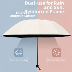 MENGMIAN | Large Reinforced Windproof Umbrella for Rain and Sun